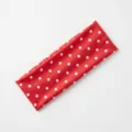 Fascia per capelli sportiva a pois rossi da donna, accessorio elastico assorbi-sudore fitness. - Rosso a pois