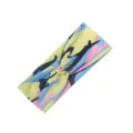 Dettaglio fascia per capelli larga con stampa mimetica colorata, accessorio yoga. - Camouflage #5