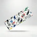 Fascia sportiva da calcio traspirante con design elastico assorbi-sudore per allenamento fitness. - Bianco