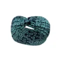 Dettaglio fascia per capelli sportiva elastica stampata floreale, ampia fascia per yoga. - Verde malachite