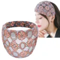 Fascia per capelli larga in pizzo stile coreano floreale accessori capelli per donne. - 2# Girasole Arancione