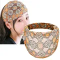 Fascia per capelli in pizzo floreale coreano ampia copertura traforata da donna moda quotidiana - 4# Fiore di Sole Giallo