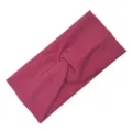 Dettaglio della fascia in maglia, che mostra la morbida consistenza a coste e il design. - Rosso Vino (1#)