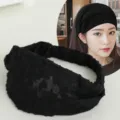 Fascia per capelli larga in pizzo nero da donna, cerchietto sottile ed elegante per uso quotidiano. - 4# Nero