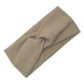 Fascia per capelli in maglia intrecciata da donna, accessorio comodo e alla moda. - Cachi (6#)