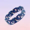 Fascia per capelli con unicorno carino per lavaggio viso trucco e uso sportivo quotidiano. - Unicorno Blu
