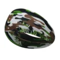 Vista dettagliata della fascia sportiva mimetica, tessuto a rete traspirante per corsa e fitness. - Verde Militare Camuffamento Tigre