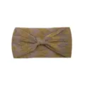 Fascia per capelli elastica annodata da donna per sport yoga cerchietto largo moda - Giallo