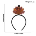 Thanksgiving Truthahn Haarreif Herbst Ahornblatt Haarreif Festival Party Kostüm Haarschmuck - Ahornblatt Schwanz Truthahn Stil