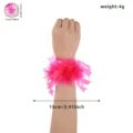 Rosa Tassel Stern Armband Party Dekoration Leuchtende Tanz Accessoire 4g 15cm für Party - Handgelenk-Corsage / Fluoreszierendes Rosenrot