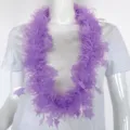 Lila Lametta Stern Girlank Kette für Party Kostüm, Neon festliche Hängehals verkleiden Zubehör. - Hals Girlande / Fluoreszierendes Lila