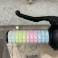 Silicone handlebar grips anti-slip rings for electric bicycle and motorcycle universal 30mm size - 12 Pieces/Pack / Luminous