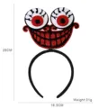 Halloween drôle yeux rigolos serre-tête accessoire de costume de fête décoration de vacances - Globe Oculaire Grosse Bouche