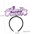 Serre-tête fantôme chauve-souris Halloween fête costume accessoire cheveux enfant effrayant - Style lettres violet fantôme