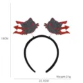 Serre-tête chat diable noir Halloween accessoire de fête déguisement cheveux léger 21g - Style fermoir trident chat noir