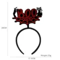 Serre-tete Halloween BOO araignee chat noir fete costume accessoire cheveux 28x17.5cm - Style chat noir et toile d'araignée BOO