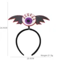 Halloween chauve-souris oeil bandeau fête costume effrayant cerceau cheveux accessoire chic - Style œil et ailes de chauve-souris