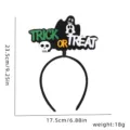 Serre-tête fantôme crâne fête d'Halloween trick or treat accessoire de costume festif - Style fantôme, crâne et lettres