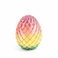 3D printed gradient dragon egg stress relief toy, creative rotating deformation model. - Small (5.7cm) / Macaron Color