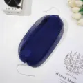 Esponja de baño de malla larga azul oscuro exfoliante corporal africano para ducha diaria - Toalla de baño exfoliante de malla - azul oscuro