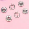 Metal prong ring snap fasteners buttons set for DIY baby clothing sewing craft - 5-Prong Snap Buttons 50 Sets