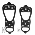 Cubrecalzados antideslizantes con clavos de metal tallas M y L para senderismo en nieve. - M / 8 Dientes (Talla 34-40)