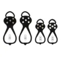 Crampones antideslizantes para zapatos de silicona con puntas metálicas, tallas M y L. - M / 5 Dientes (Talla 34-40)