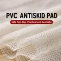 Alfombra antideslizante de PVC blanco malla estera para sábana cojín de sofá diseño - 1,2 m * 2 m [cama de 1,2 m / recomendado] / Blanco roto (embolsado)
