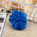 Blauer Duschwannen-Badeschwamm aus Nylon-Netz, handgeflochten für reichen Schaum und Körperpflege. - Blauer Duschschamm