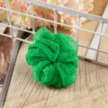 Esponja de baño de malla de nailon verde para exfoliación corporal suave y espuma rica diaria - Esponja de baño verde