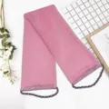 Spugna da bagno in rete africana rosa asciugamano esfoliante lungo per la doccia e la pulizia del corpo. - 30x75 / Modello rosa con corda (busta OPP)