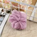 Esponja de baño de nailon suave flor de ducha para espuma rica, exfoliante corporal rosa. - Esponja de baño morado claro