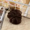 Esponja de baño de malla marrón para espuma rica, puf de ducha de nailon suave para el cuerpo. - Esponja de baño marrón oscuro