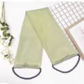 Spugna esfoliante per il corpo in rete di nylon africana con manici per doccia. - 30x75 / Modello beige con corda (busta OPP)