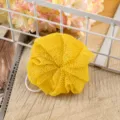 Esponja de baño de malla de nailon amarilla para espuma rica, puf de ducha suave para el cuerpo. - Esponja de baño amarilla