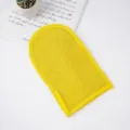 Guanto da bagno esfoliante in rete gialla per il corpo, pratico e resistente accessorio doccia. - 30x75 / Modello guanto giallo (sacchetto OPP)