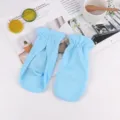 Summer sun protection gloves thin breathable mesh fingerless driving cycling outdoor blue sleeve - Blue