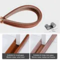 Brown door bottom draft stopper seal strip soundproof windproof dustproof door seal 93cm - Coffee