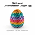 Jouet de decompression d'oeuf de dragon en degradé imprimé en 3D, jouet sensoriel créatif. - Couleur Bonbon