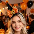 Halloween Pumpkin Witch Hat Headband Cute Festival Party Hair Accessory Detail View - 1 (24*14*11.5cm) 22g