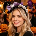 Halloween headband cute ghost pumpkin witch hat hair hoop festival party accessories - 5 (20*19*10cm) 49g