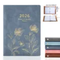 2026 Weekly Monthly Planner A5 Hardcover Agenda Notebook with 140 Pages Color Variants - Floral, Royal Blue, 2026 English Version