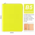 B5 Ringbuch Notizbuch mit Reißverschluss PU Leder nachfüllbare Geschäftskalender grün - B5 / Grün