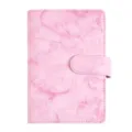 Rosa Marmor A6 PU Leder Ringband Notizbuch Planer Mappe mit magnetischem Verschluss. - Nur Hülle / Rosa