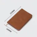 A6 bruine PU lederen met ritssluiting notebook, zakelijke planner met 100 vel en 200 pagina's. - Losbladig Notitieboek met Rits / A6 / Bruin