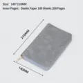 A6 grijze notitieboek met rits, 100 vel 200 pagina's, handige kantoor dagboek planner. - Losbladig Notitieboek met Rits / A6 / Grijs