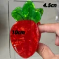 Strawberry acrylic hair claw clip cute fruit hair accessory for women and girls daily - Carrot