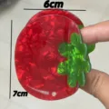 Cute strawberry hair claw clip, red acrylic hairpin for women and girls daily hair styling. - Tomato