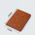 A5 bruin lederen notitieboek met rits planner kantoor stationery dagboek organizer. - Losbladig Notitieboek met Rits / A5 / Bruin