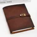 Dark brown A5 vintage leather loose leaf notebook journal diary planner dark coffee - Dark Coffee